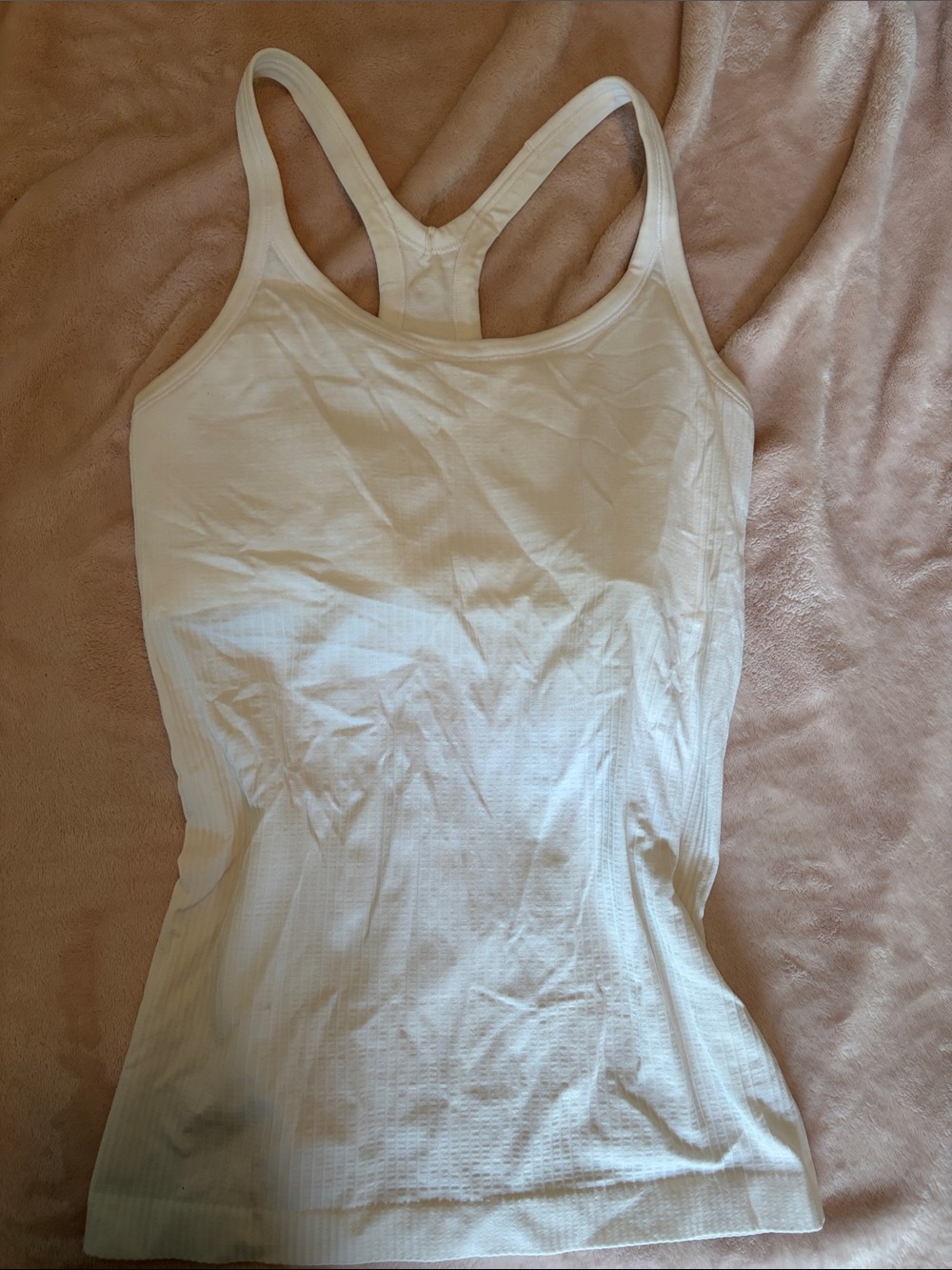 lululemon athletica White Racerback Performance Tank